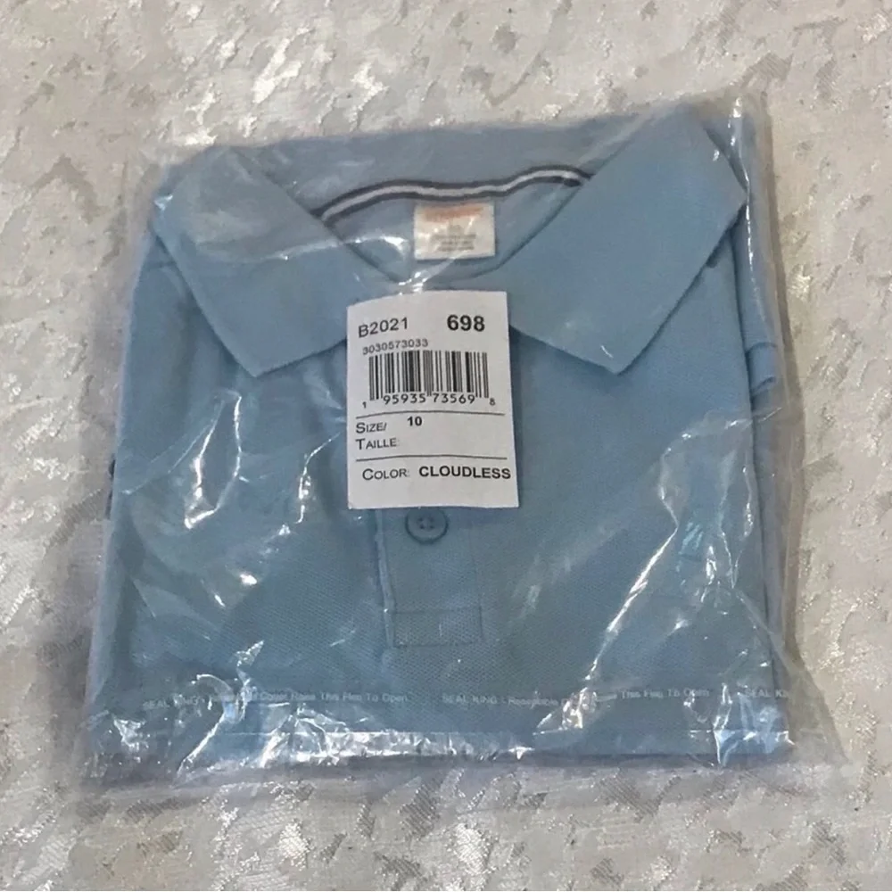 Gymboree Light Blue Kids Polo Shirt - Classic Short Sleeve NWT Size 10